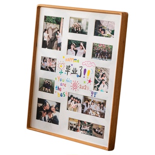 多宫格拼图毕业相框diy定制洗照片合照纪念册打印大学毕业照礼物