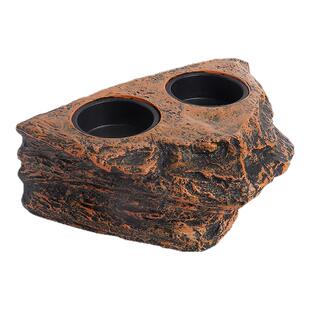 睫角守宫强磁力悬浮食盆树栖型水盆果泥活虫防逃脱吸盘爬宠喂食器