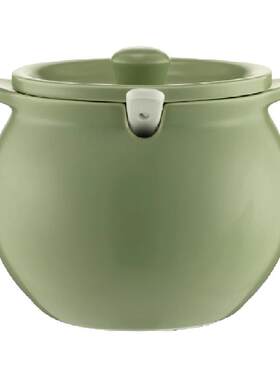 onlycook陶瓷猪油罐一勺一盖