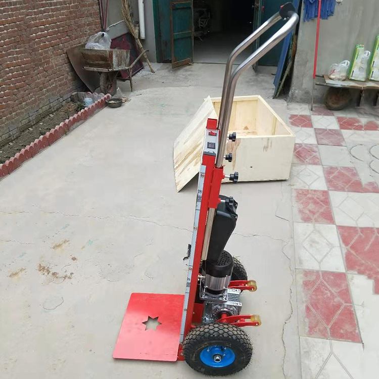 工地用电动爬楼机上楼拉货手推载物机电动搬运车电动爬楼车神器