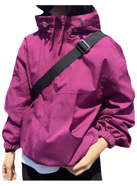 欧货短款时尚加棉外套女2026秋冬新款韩版连帽宽松小个子薄款棉服