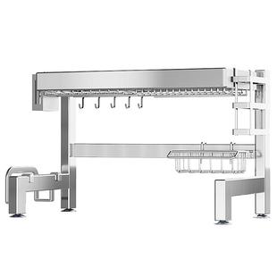 不锈钢厨房水槽置物架多功能家用台面碗碟收纳架水池放碗盘沥水架