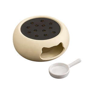 暖茶温茶炉花茶壶蜡烛煮茶炉陶瓷底座加热炉保温明火烤橘子煮茶器