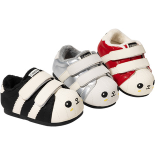 英贝米尼儿童学步鞋2025冬季新款男童加绒保暖鞋宝宝子女童室内鞋