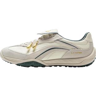 肖战同款李宁心流 | 休闲鞋冬季新款复古德训男女红色薄底运动鞋