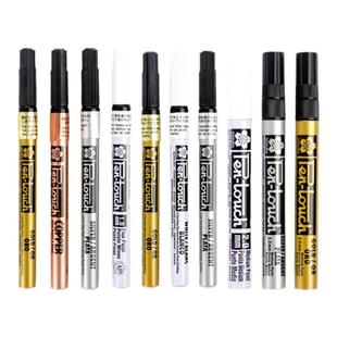 日本Sakura樱花油漆笔金色签到笔防水不掉色高光白色绘画描黑色银色电镀笔马克笔签名笔旗舰店官方轮胎记号笔