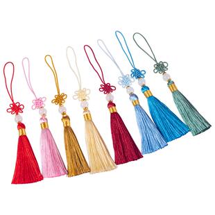 中国结流苏穗子高档小挂件手工书签吊穗红色灯笼吊坠挂饰挂绳配件