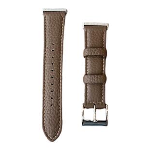 适用于华为FIT3真牛皮表带荔枝纹watchfit4运动手环柔软腕带男女