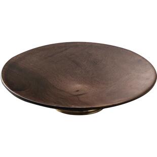 中式胡桃木果盘家用高脚水果盘轻奢高档点心零食茶点盘佛手柑托盘