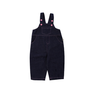 夏生黑科技牛仔裤男女童长款背带裤宝宝百搭休闲裤子儿童秋装新款