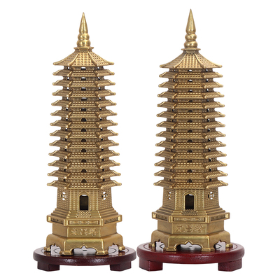 文昌塔摆件纯铜13层的9九层书房