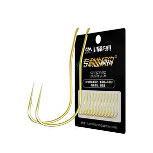 川泽专利曲柄钩金袖有刺无刺鱼钩伊势尼鱼钩袖钩鲫鱼散钩钓鱼钩