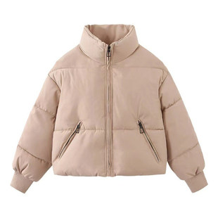 2025 Women Winter Cropped Puffer Coats Warm Puffy jacket棉衣