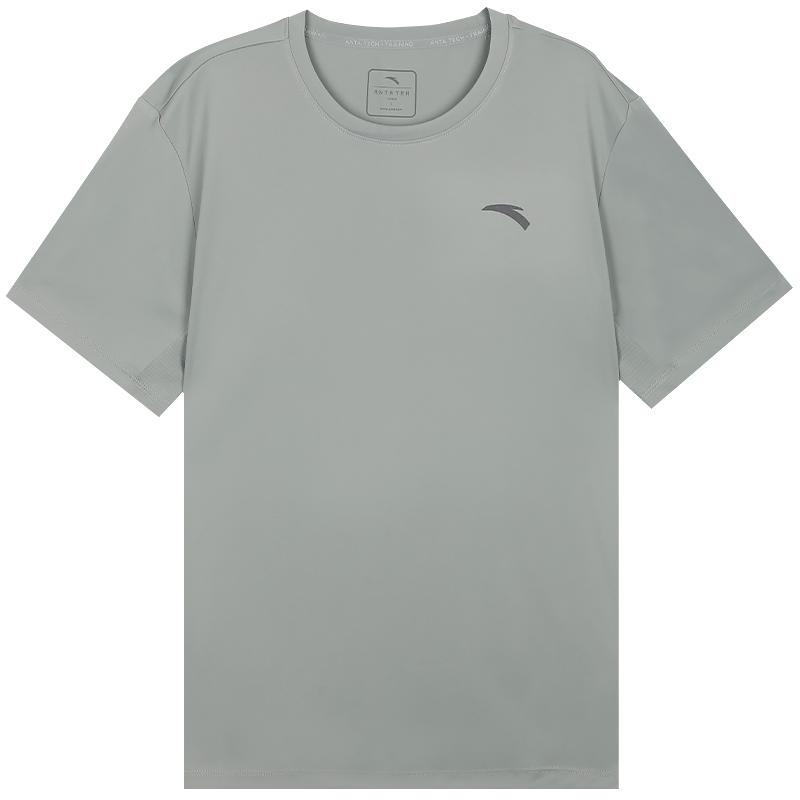 安踏T恤男夏季薄款短袖宽松圆领跑步冰丝速干衣透气运动休闲上衣