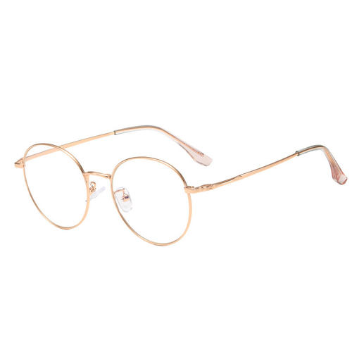 金边眼镜防蓝光超轻镜架网红小框复古圆框配眼镜网上配眼镜女小脸