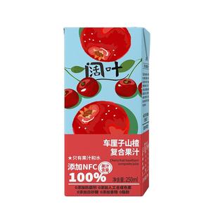 天地壹号旗下品牌 阔叶车厘子山楂复合果汁250ml*10盒 果汁礼盒装