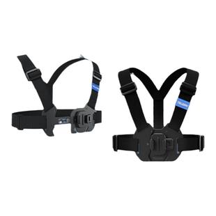 TELESIN适用gopro13/12/11/10 9insta360 ace pro马甲式胸带手机胸前固定支架钓鱼路亚摩托骑行胸带gopro配件
