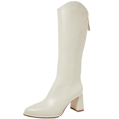 康莉骑士靴高跟长筒靴