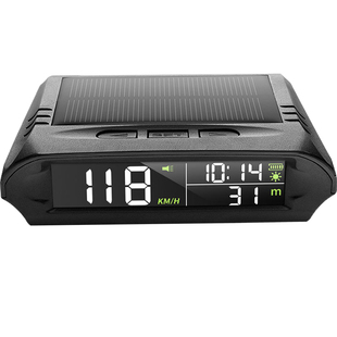 2025新款车用电子时钟gps自动授时北斗车速车载hud抬头显示器海拔