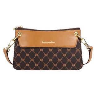 丹尼熊斜挎风琴包女包新品通勤格子老花包百搭时尚DKB2826017