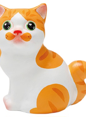 无锡惠山泥人《福乐融融》手工泥塑可爱小猫咪摆件创新小礼物送人