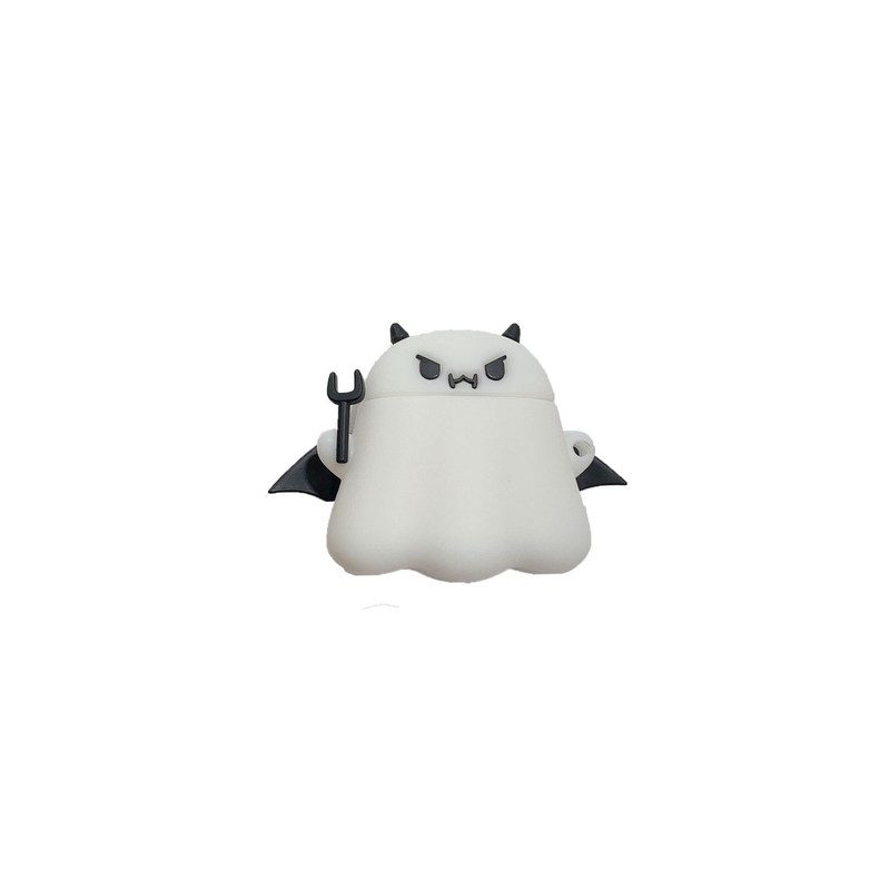 暗黑小恶魔适用AirpodsPro3蓝牙耳机壳苹果airpods4保护套降噪版新三代1/2代硅胶软壳pro2趣味3代4代