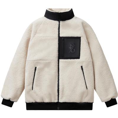 波司登短款羊羔毛羽绒服立领外套