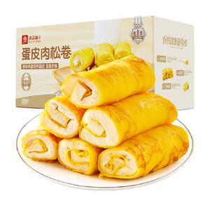 良品铺子蛋皮肉松卷整箱早餐食品糕点心面包吐司办公室休闲零食
