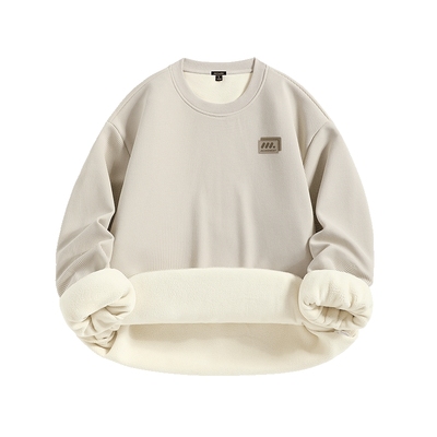 真维斯美式卫衣男款加绒2025新款