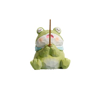 【所求皆所愿】可爱青蛙香插桌面摆件玄学考研上岸好运小礼物女生