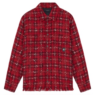 【新品】AMIRI 2026早春新品男士 格纹花呢衬衫式外套