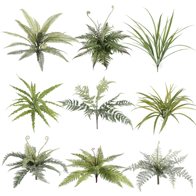 仿真蕨类植物高仿生波斯叶软胶绿仿真绿植