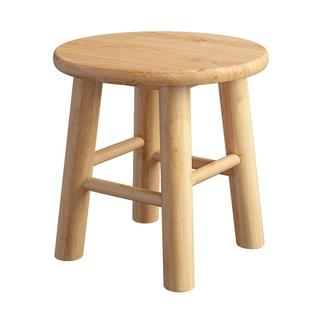小圆凳实木凳橡木餐凳子原木小板凳家用矮凳整装儿童茶几换鞋凳椅