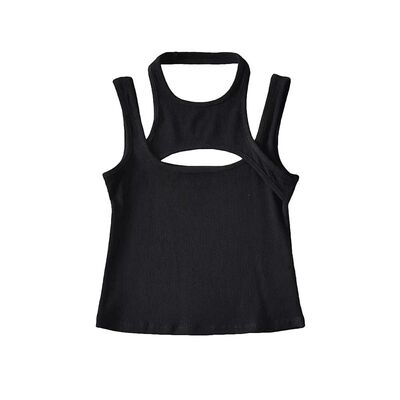 Irregular thread slim fit vest for women 不规则螺纹修身背心