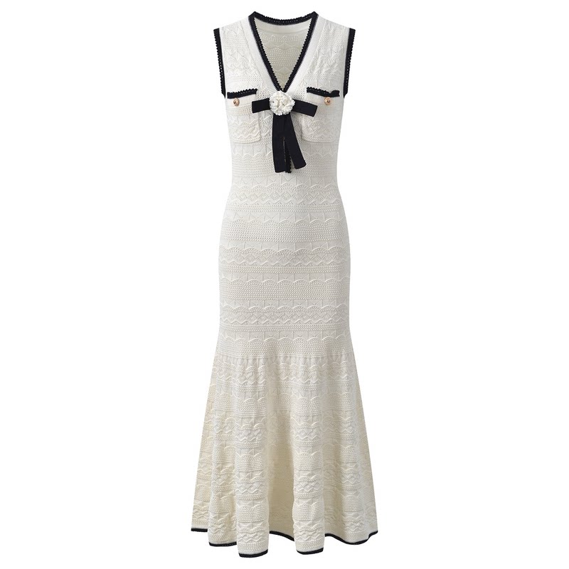 2026法式小香风V领背心裙