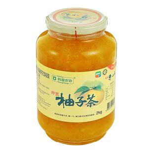原装进口韩国农协蜂蜜柚子茶1Kg*12瓶柠檬茶百香果芦荟多款批发