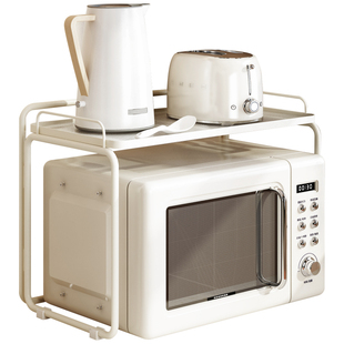 厨房微波炉置物架台桌面电烤箱支架空气炸锅电饭煲分层收纳架家用