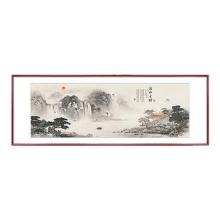 山水画客厅挂画新中式沙发背景墙装饰画水墨办公室挂画东墙聚财画