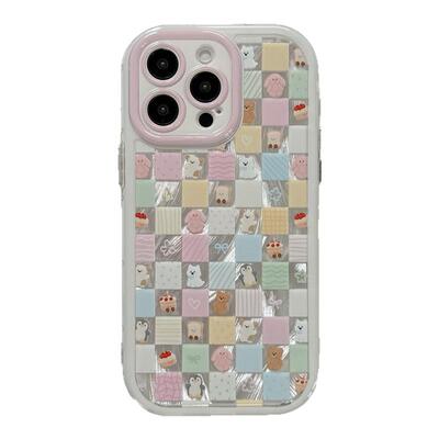 羽纱九宫格Jellycat卡通适用苹果17手机壳iphone16promax新款15pro防摔13超好看女款12可爱小众14pro全包软壳