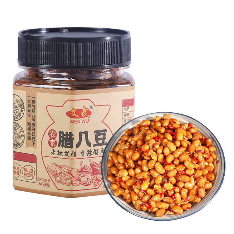 腊八豆瓶装拌饭拌面酱下饭菜