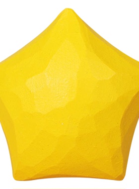 手工木雕摆件可爱星星小黄鱼治愈系摆件桌面装饰客厅玄关摆件礼物