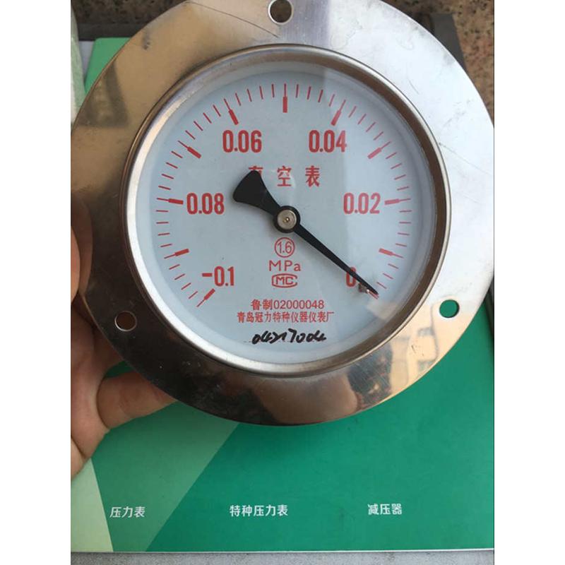 Y100ZT轴向压力表真空0.6,1,1.6,2.5,MPA青岛冠力仪表