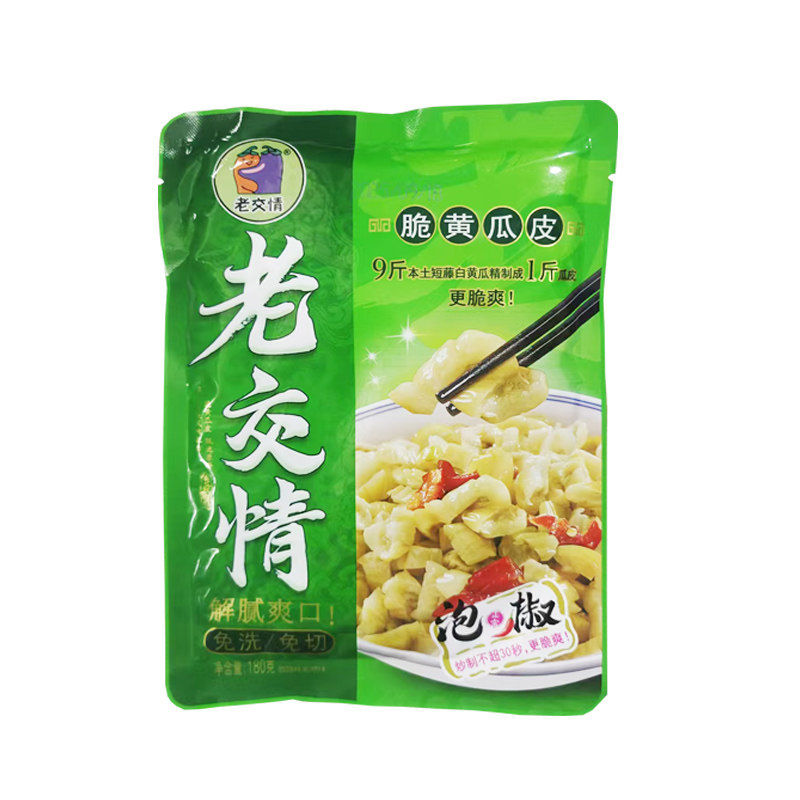 老交情脆皮黄瓜 泡椒味脆黄瓜风味酱腌制湖南特产黄瓜爽口下饭菜