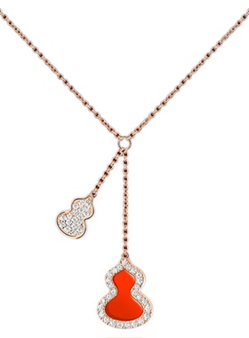 官方Venshe 葫芦项链轻奢时尚锁骨链送女友闺蜜老婆生日礼物