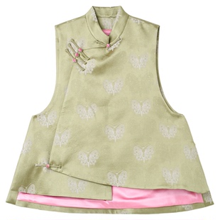 宫小妍【上久楷·绿地蝴蝶】新中式中国风百搭马甲6011241