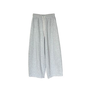 小个子九分休闲阔腿运动裤女春季流行穿搭卫裤大码胖mm显瘦弯刀裤