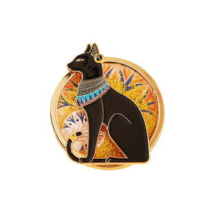 大英博物馆安德森猫旋转流沙金属冰箱贴装饰好物闺蜜生日礼物女生