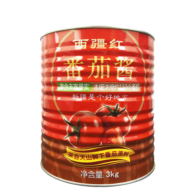西疆红番茄酱3kg商用大桶装调味