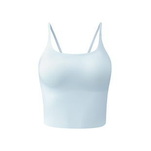 有棵树吊带背心女春夏冰丝短款内搭带胸垫内衣白色打底抹胸上衣