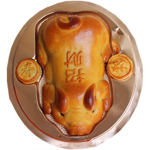 清明金猪烤猪招财红豆馅三月三祭祖拜山拜神祈福进宅供品素食糕点